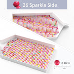 240 DMC Colors Beads Sparkle in ZipLock Bags, Rhinestones for Diamond Painting Kits, 89000 Beads