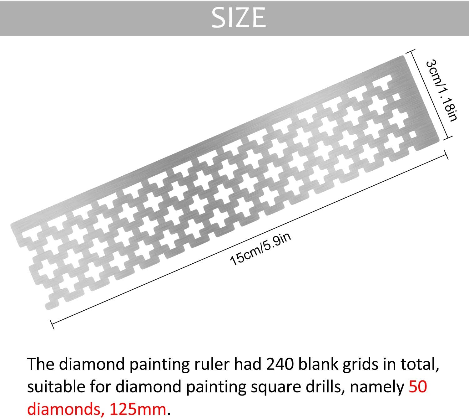 Mesh Ruler for Diamond Painting - Super Helpful