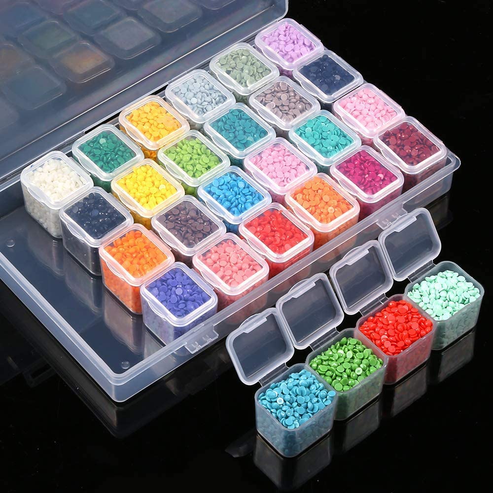 Storage Box Slot 28 Diamond Painting Organizer