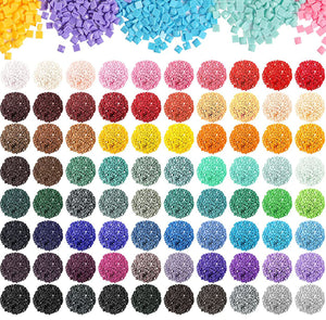 240 DMC Colors Beads Sparkle in ZipLock Bags, Rhinestones for Diamond Painting Kits, 89000 Beads