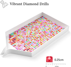 240 DMC Colors Beads Sparkle in ZipLock Bags, Rhinestones for Diamond Painting Kits, 89000 Beads